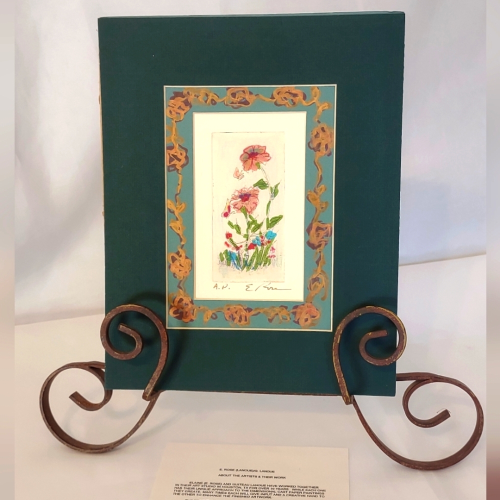 E. Rose Vintage Signed Original Watercolor
